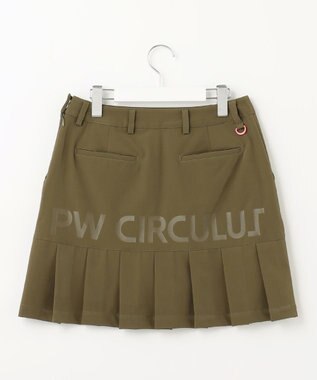 PW CIRCULUS 【WOMEN】【ストレッチ/撥水】インナー付き バックプリーツ スカート カーキ系