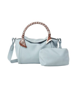 Green Parks ３ＳＥＴスカーフ付コードハンドルバッグｉｎポーチ Blue