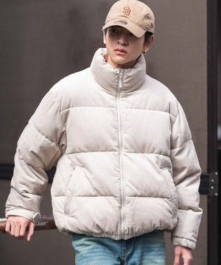 WEGO 【ユニセックス着用ITEM/MLサイズ展開】コーデュロイパファーブルゾン