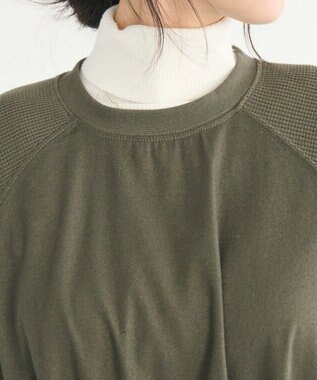 CRAFT STANDARD BOUTIQUE ワッフルスリーブワンピース Khaki