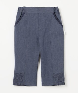 組曲 KIDS 【110-140㎝】シャーリング パンツ ネイビー