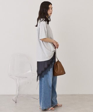 AMERICAN HOLIC BARロゴプリントTシャツ Light Gray Mixture