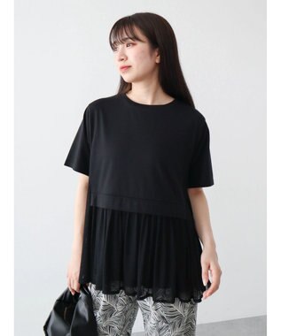 Green Parks メッシュドッキングチュニック Black