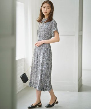 組曲 L フラワーレイヤープリント ワンピース ピンク系5