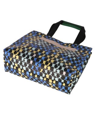 tsumori chisato CARRY タコチェック トートバッグ 【 水や汚れに強いコーティング 】 ブラック