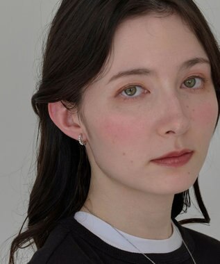 Phoebe 〈痛くないシリーズ/アレルギー対応〉プチパールダブルフープライトフィットイヤリング　シルバー シルバー