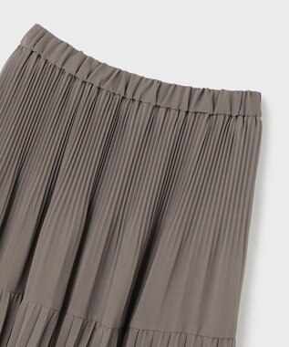 GRACE CONTINENTAL イレギュラープリーツスカート グレー