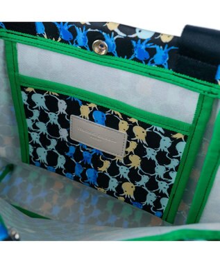 tsumori chisato CARRY タコチェック トートバッグ 【 水や汚れに強いコーティング 】 ブラック