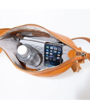 UNBILLION アトランタ ATLANTA / 牛革メッシュバケツショルダー キャメル