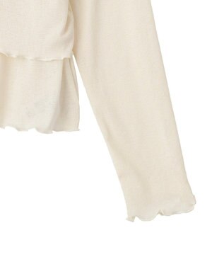 earth music&ecology 【SET2点】ツイストキャミレイヤードカットソー Ivory