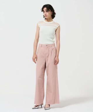 GRACE CONTINENTAL ペインターデニムパンツ ピンク