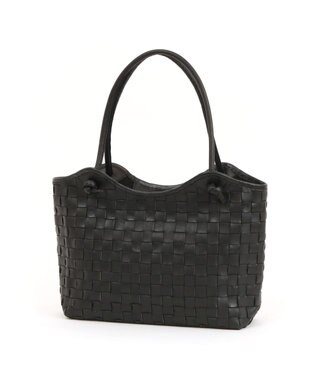 UNBILLION 【訳あり商品】 牛革レザーメッシュトートL ブラック