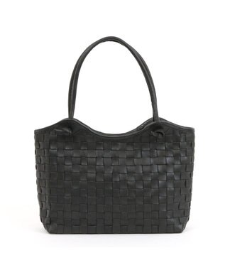 UNBILLION 【訳あり商品】 牛革レザーメッシュトートL ブラック