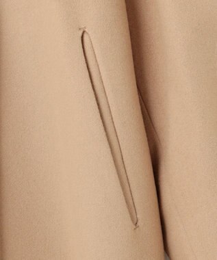 BEIGE， GABELLE / ミドル丈スタンドカラーウールコート Milk tea