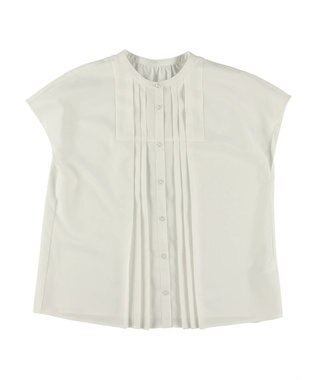 earth music&ecology タックデザインブラウス Off White