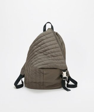 TOPKAPI 【TREASURE TOPKAPI】ナイロン キルティング アシンメトリー リュック グレー