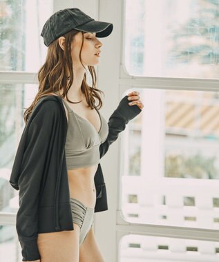 San-ai Resort（三愛水着楽園） 【UPF50＋】　サーマルラッシュパーカー　M・L　【Reir（レイール）】 チャコールグレー