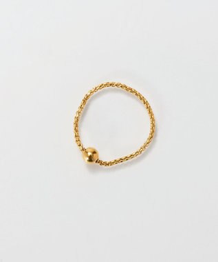 Phoebe 【金属アレルギー対応】ワンドロップメタルチェーンリング ゴールド
