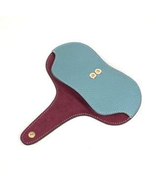 PELLE BORSA ストラップ付きめがねケース Reinette Goods レネットグッズ4776 ブルーグレー