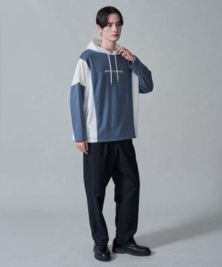 WEGO ドルマンポンチフードT（LS） ブルー