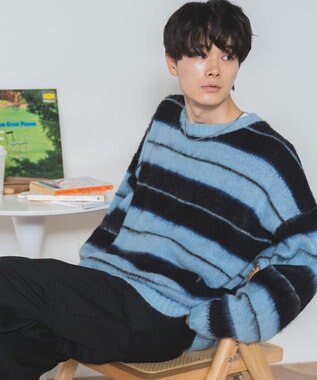 WEGO モヘアライク総柄BIGプルオーバー 柄3