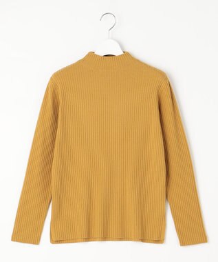 J.PRESS LADIES 針抜きフライス ボトルネック リブ カットソー イエロー系