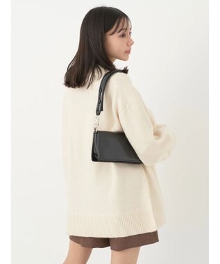 earth music&ecology ＦＬＵＦＦＹハイネックチュニック Ivory