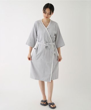 UCHINO エアリータッチ ラグランレディスローブ ライトグレー