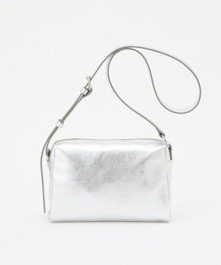 russet 【2025AW新作】レザースクエアショルダーバッグ(CE-1575) Silver