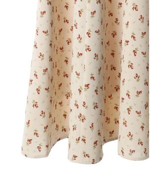 earth music&ecology フロントギャザーフラワーワンピース Beige