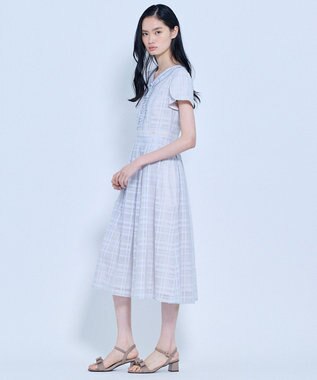 TOCCA 【星風まどかさん着用】FLOATING CHECK ドレス グレー系5