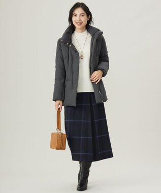 J.PRESS LADIES 【洗える】CASHBIT NEO ハイネックニット オフ系