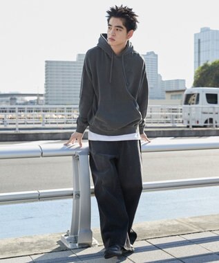 WEGO 【ユニセックス着用ITEM】ピグメントグラフィックプルパーカー 柄5