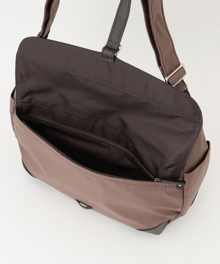 Y'SACCS ミリタリーフラップショルダー　Mサイズ チョコ