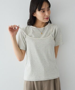 CRAFT STANDARD BOUTIQUE 2点セット/ボーダーキャミ+Tシャツ