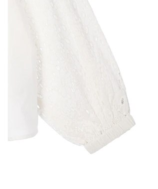 CRAFT STANDARD BOUTIQUE インド綿アイレット刺繍ブラウス Off White
