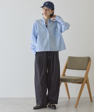 AMERICAN HOLIC ナイロンドロストタックパンツ Black