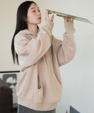 WEGO 【ユニセックス着用ITEM/MLXLサイズ展開/新色追加/裏起毛】スウェットプルパーカー ベージュその他