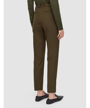 JOSEPH ギャバジンストレッチ　スリムストレートトラウザーズ Hass Avocado