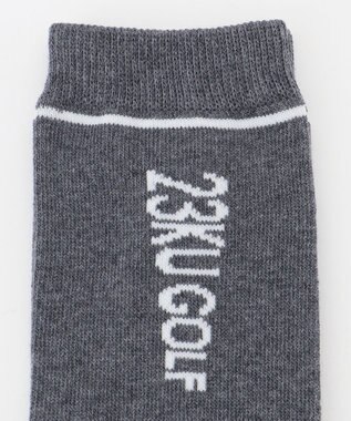 23区GOLF 【WOMEN】ロゴ ハイソックス グレー系
