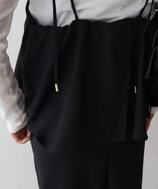 AMERICAN HOLIC リネンライクビスチェサロペット Black