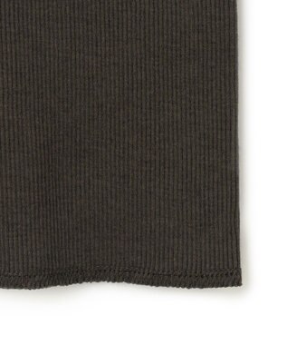 BEIGE， 【BEIGE,ecru/WEB限定・洗える】RIB TOPS /  コットンシルクハイネックトップス Khaki