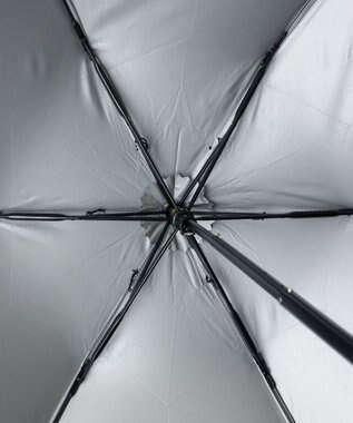 AURORA JILL STUART（ジル スチュアート） 晴雨兼用傘（折りたたみ・ミニ傘）大寸サイズ シルバーグレー