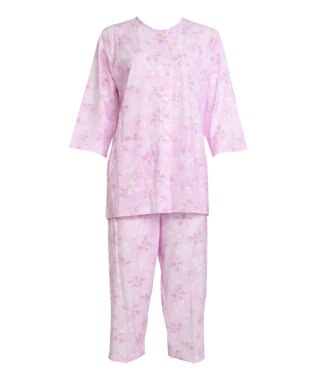 数量限定 特別価格】パジャマ ７分袖・８分丈ズボン 綿100% 花柄