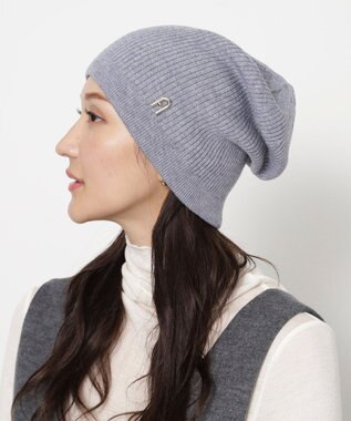 MOONBAT 【WEB限定】FURLA(フルラ)アーチロゴ付き ニット帽 帽子 UVカット 手洗いOK グレー