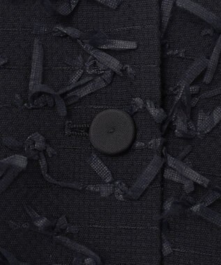 GRACE CONTINENTAL リボンヤーンジレドレス ブラック