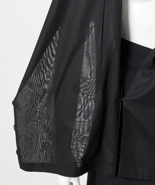 23区 L 【エステータ】コットンオーガンジー ブラウス ブラック系