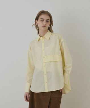 GRACE CONTINENTAL オーバーシャツ イエロー