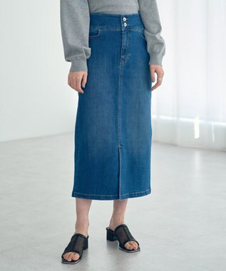 YECCA VECCA ハイウエストデニムスカート