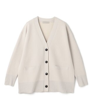 UNFILO スポンジニット カーディガン グレージュ